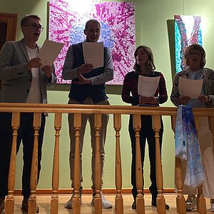 Auftritt der (ehemaligen) Chorleiter:innen zum 30-j#ährigen Jubiläum